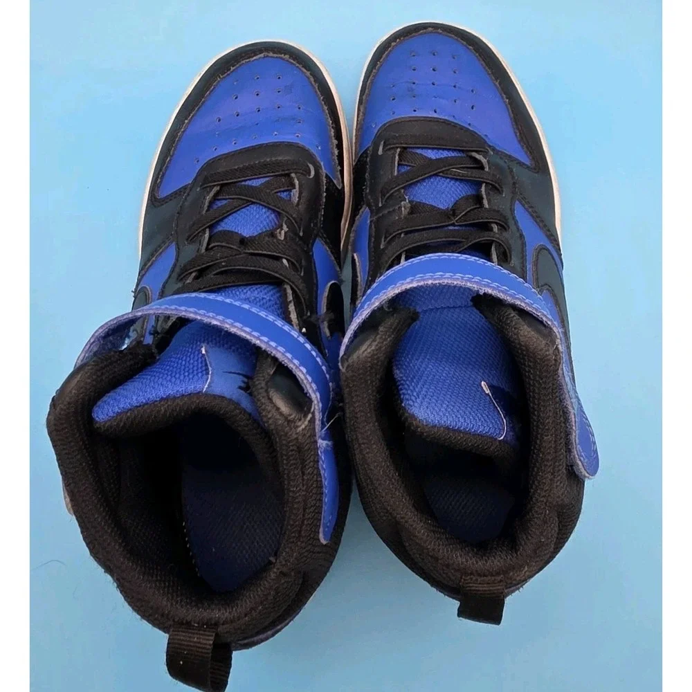 Nike Court Borough Mid 2 PSV Kids 2Y Royal Blue Black Good Basketball Shoes